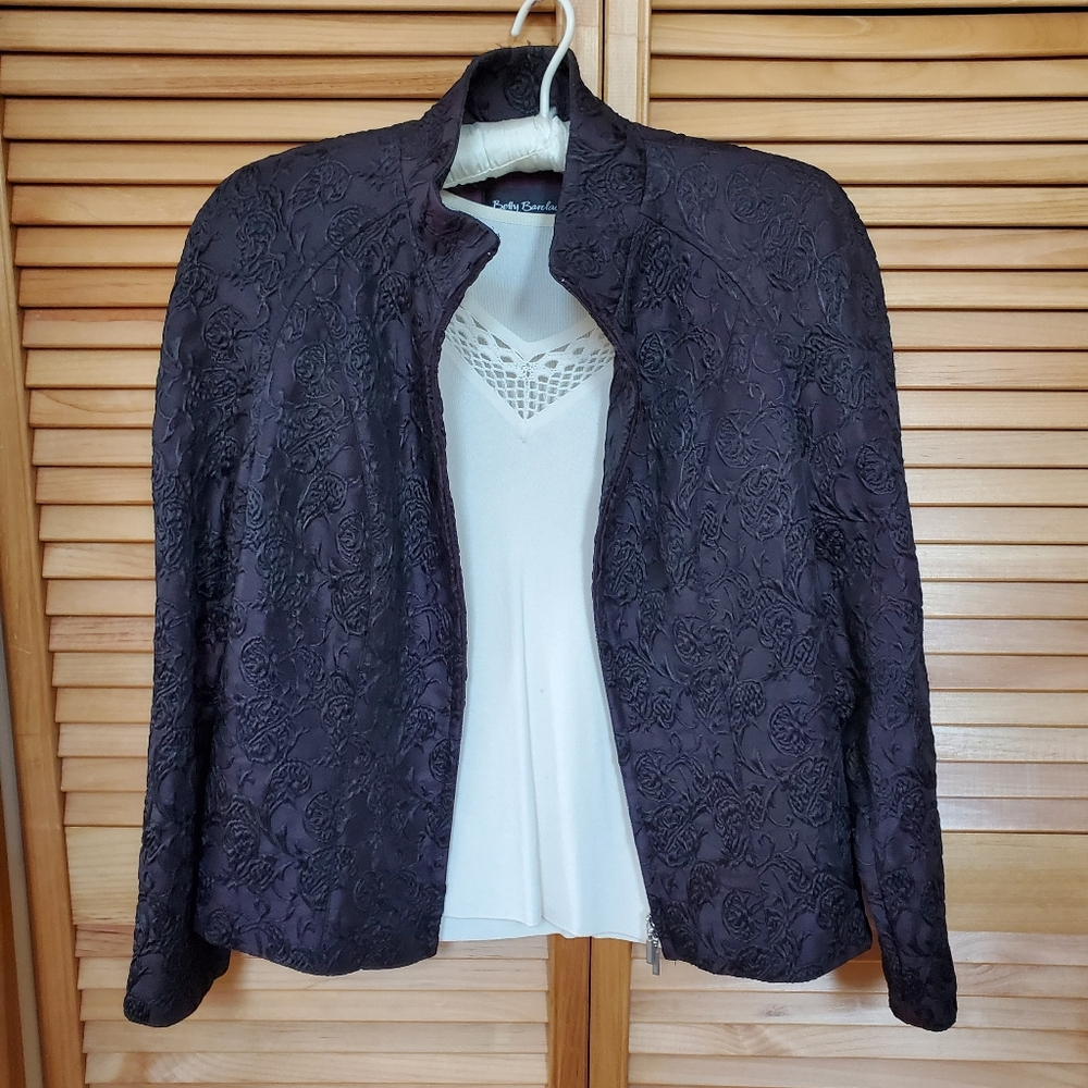 Dark Plum Textured Blazer